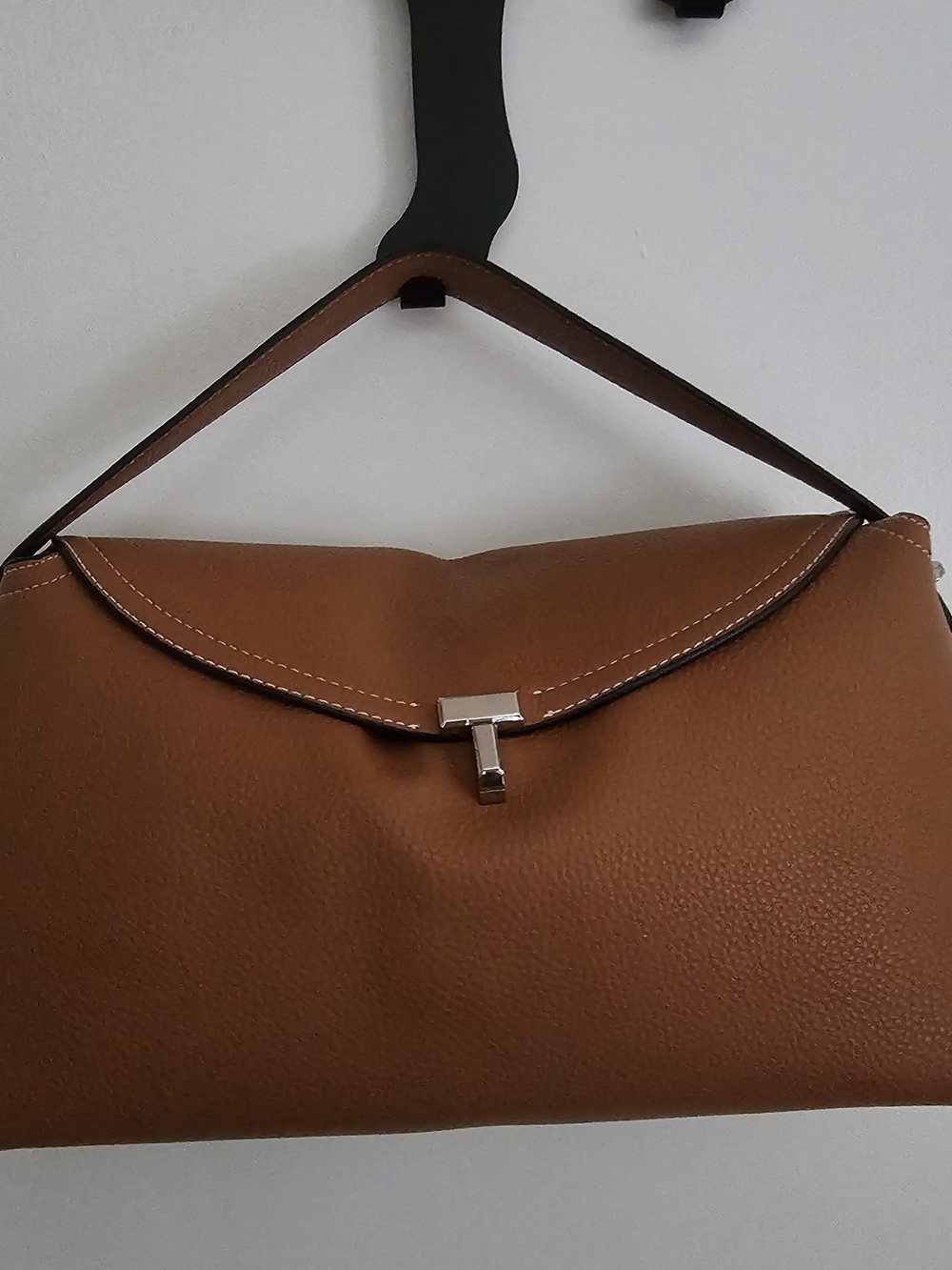 Brown Leather Top-Handle Bag
